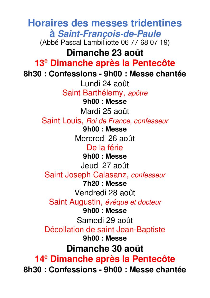 Agenda du 23 08 26