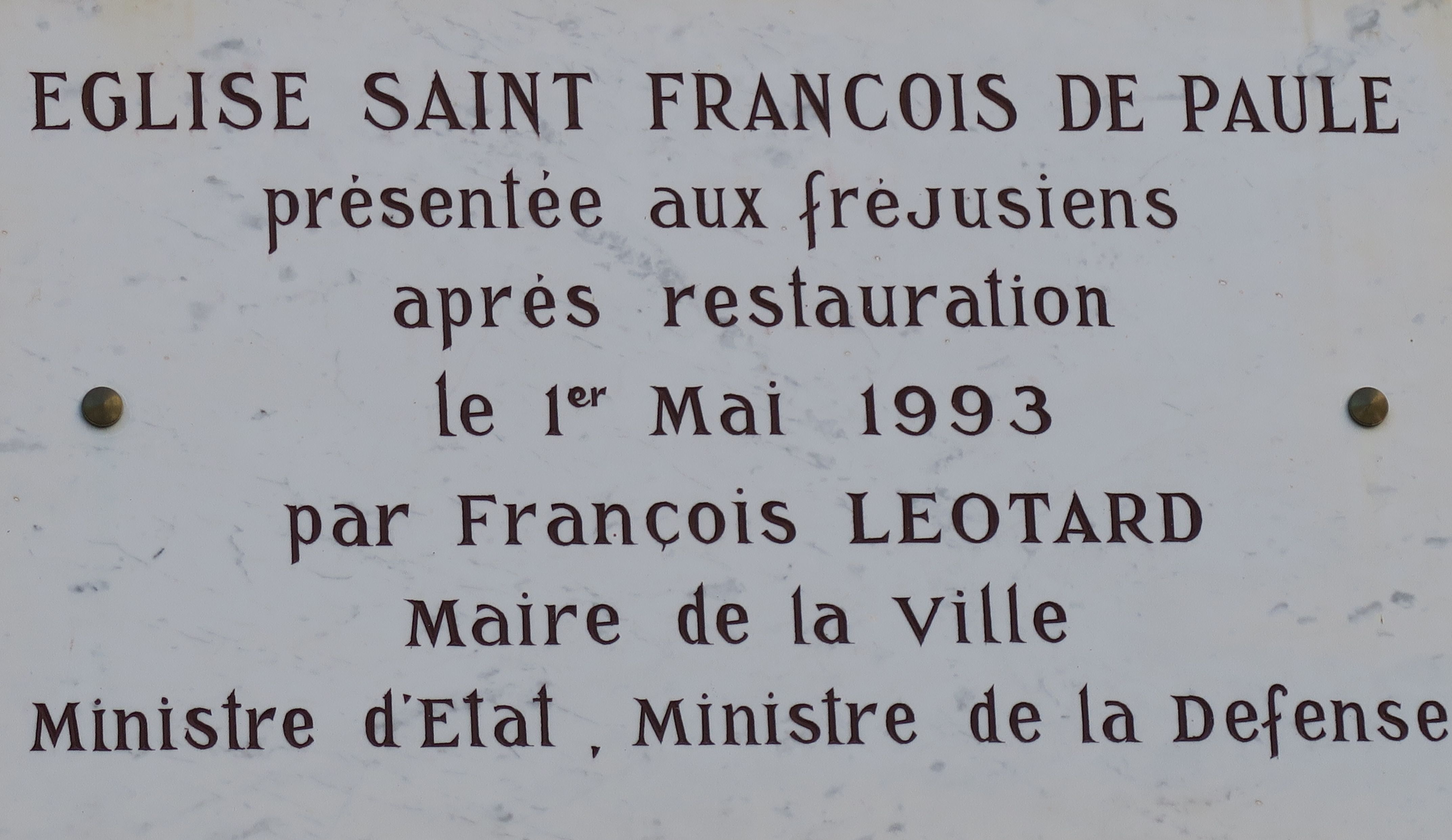 Plaque 1993